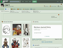 Tablet Screenshot of magp13.deviantart.com