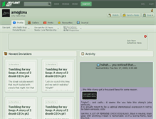 Tablet Screenshot of amegiona.deviantart.com