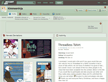 Tablet Screenshot of kimmeeninja.deviantart.com