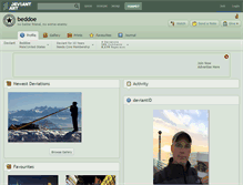 Tablet Screenshot of beddoe.deviantart.com