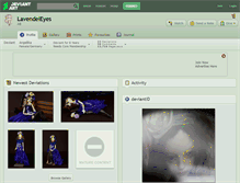Tablet Screenshot of lavendeleyes.deviantart.com