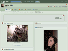 Tablet Screenshot of marko1991.deviantart.com