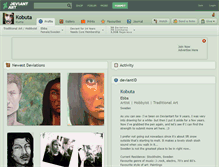 Tablet Screenshot of kobuta.deviantart.com