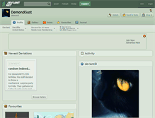 Tablet Screenshot of demondgust.deviantart.com