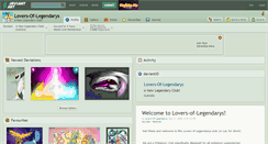 Desktop Screenshot of lovers-of-legendarys.deviantart.com