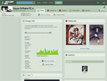 Tablet Screenshot of izaya-orihara-fc.deviantart.com