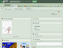 Tablet Screenshot of duromon.deviantart.com