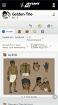 Mobile Screenshot of golden-trio.deviantart.com