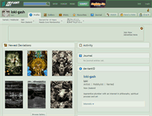 Tablet Screenshot of loki-gash.deviantart.com