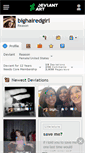 Mobile Screenshot of bighairedgirl.deviantart.com