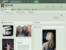 Tablet Screenshot of bighairedgirl.deviantart.com