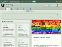 Tablet Screenshot of demon-crazy.deviantart.com