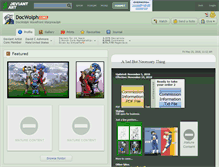Tablet Screenshot of docwolph.deviantart.com