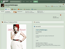 Tablet Screenshot of libertywalkdesigns.deviantart.com
