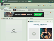 Tablet Screenshot of grimmtoof.deviantart.com