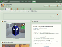 Tablet Screenshot of deamon007.deviantart.com