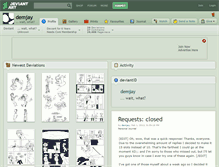 Tablet Screenshot of demjay.deviantart.com