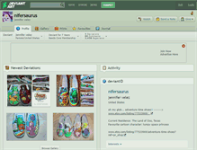 Tablet Screenshot of nifersaurus.deviantart.com