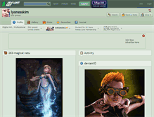 Tablet Screenshot of lyonesskim.deviantart.com