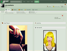 Tablet Screenshot of lalunenoire.deviantart.com