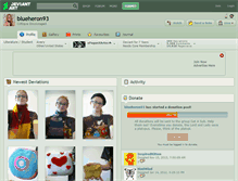 Tablet Screenshot of blueheron93.deviantart.com