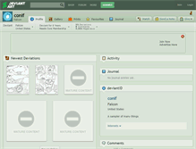 Tablet Screenshot of conif.deviantart.com