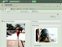 Tablet Screenshot of colored-doll.deviantart.com