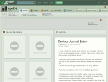 Tablet Screenshot of lupo336.deviantart.com