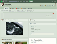 Tablet Screenshot of crazy-bone.deviantart.com
