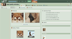 Desktop Screenshot of high-quality-animals.deviantart.com