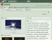Tablet Screenshot of liazrdqueen.deviantart.com