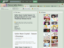 Tablet Screenshot of forever-sailor-moon.deviantart.com