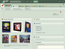 Tablet Screenshot of popsicart.deviantart.com
