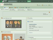 Tablet Screenshot of martyisnothere.deviantart.com