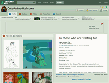 Tablet Screenshot of cute-anime-mushroom.deviantart.com