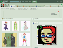 Tablet Screenshot of dice-k.deviantart.com