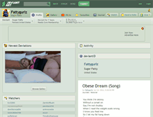 Tablet Screenshot of fattygurlz.deviantart.com