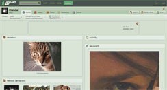 Desktop Screenshot of mundai.deviantart.com