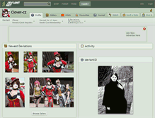 Tablet Screenshot of clover-cz.deviantart.com
