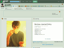 Tablet Screenshot of devoid90.deviantart.com