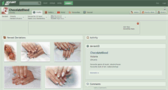 Desktop Screenshot of chocolateblood.deviantart.com