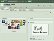 Tablet Screenshot of melora-the-explorer.deviantart.com