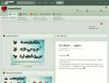 Tablet Screenshot of insanestock.deviantart.com