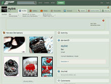 Tablet Screenshot of myshit.deviantart.com