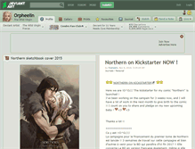 Tablet Screenshot of orpheelin.deviantart.com