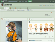 Tablet Screenshot of lilchaoskitten.deviantart.com