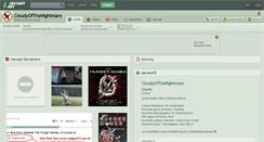Desktop Screenshot of cloudyofthenightmare.deviantart.com