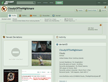 Tablet Screenshot of cloudyofthenightmare.deviantart.com