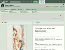 Tablet Screenshot of dooom-sama.deviantart.com