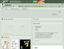 Tablet Screenshot of heybryan.deviantart.com